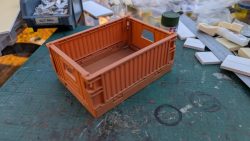 small foldable storage crate - unfolded