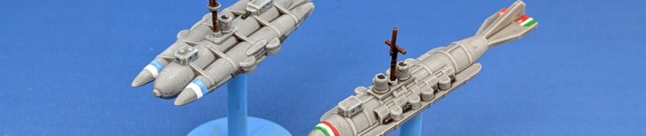 Two grey Steampunk airships